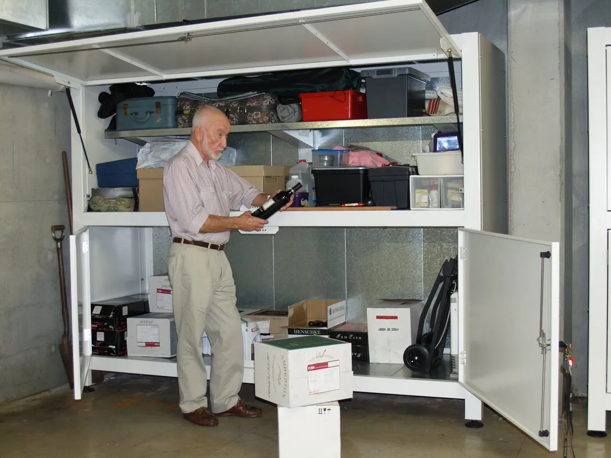 Garage Storage Solution being accessed